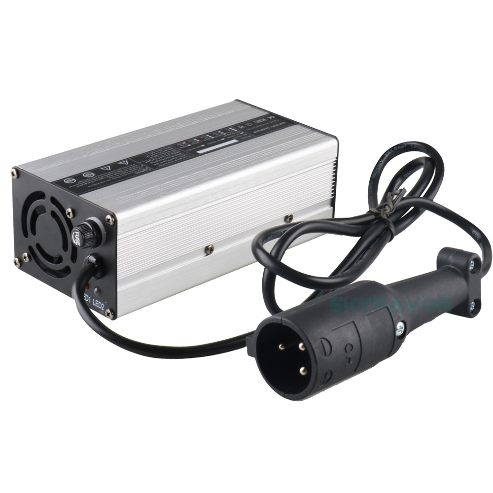 Custom Professional 48V 10A Lead Acid Battery Charger 58.8V 10A Golf Cart Charger for 48V yamaha Star Ez Go Club Car DS EZGO TXT