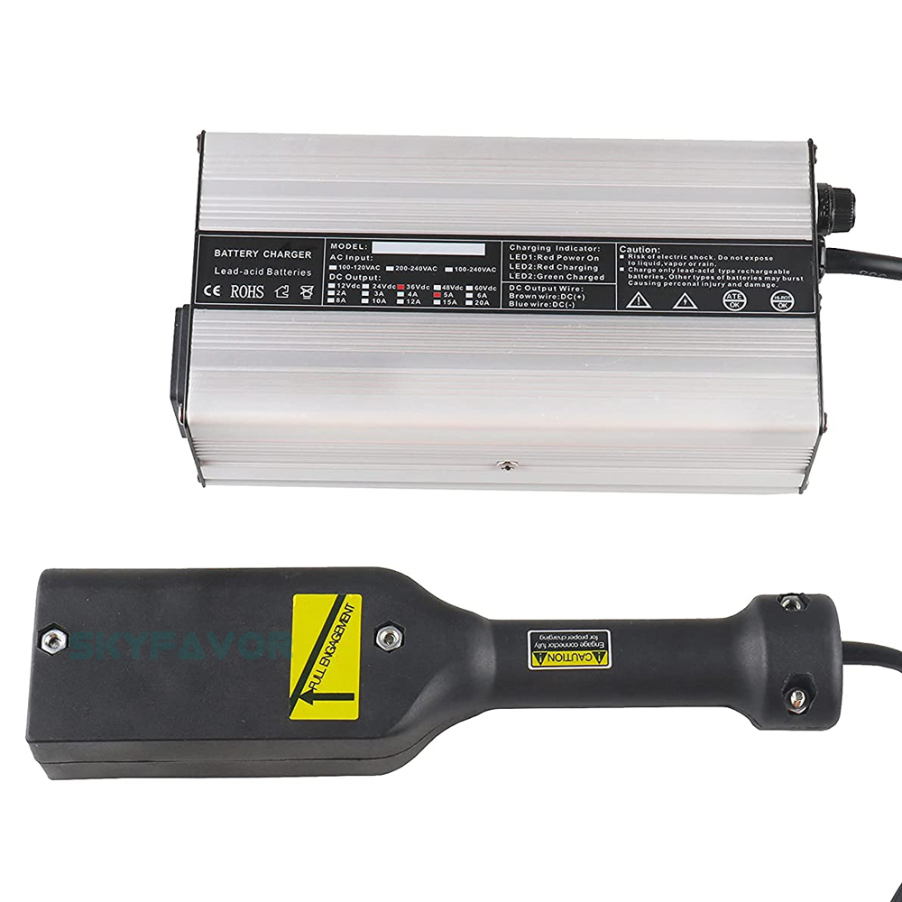 Golf Cart 36V 5A Lithium Battery Charger Output 42V Li-ion Battery Charger for Yamaha Ez Go Club Car DS EZgo TXT-One Golf Cart