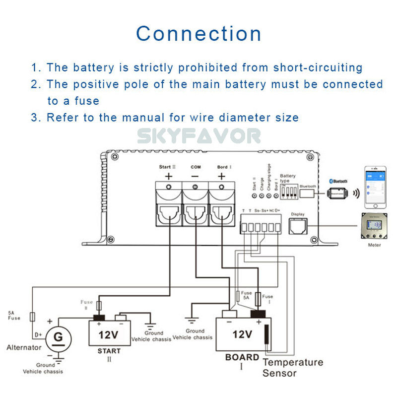 On Board Dc to Dc Battery Charger 24Vdc to 12Vdc 60A Universal Fast Automatic Camper Trailer Yacht 4WD RV Battery Charger
