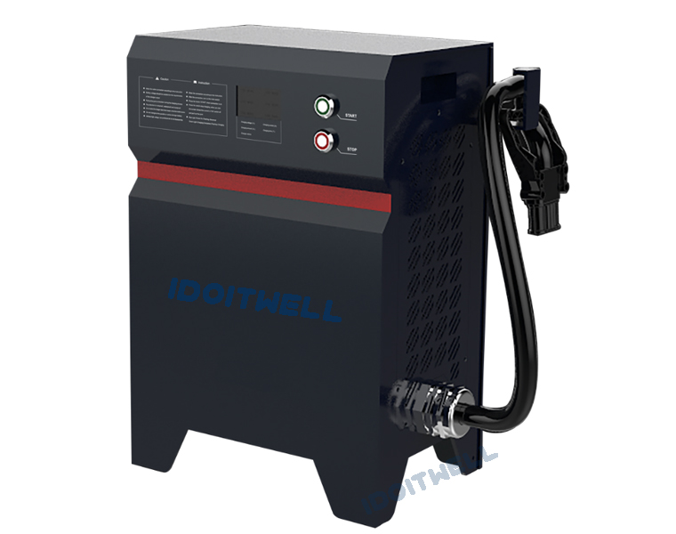 Automatic High Power 36V Battery Charger 36V 200A Can Bus Control Professional PFC 36 Volt Battery Pack Charger with Lcd Display