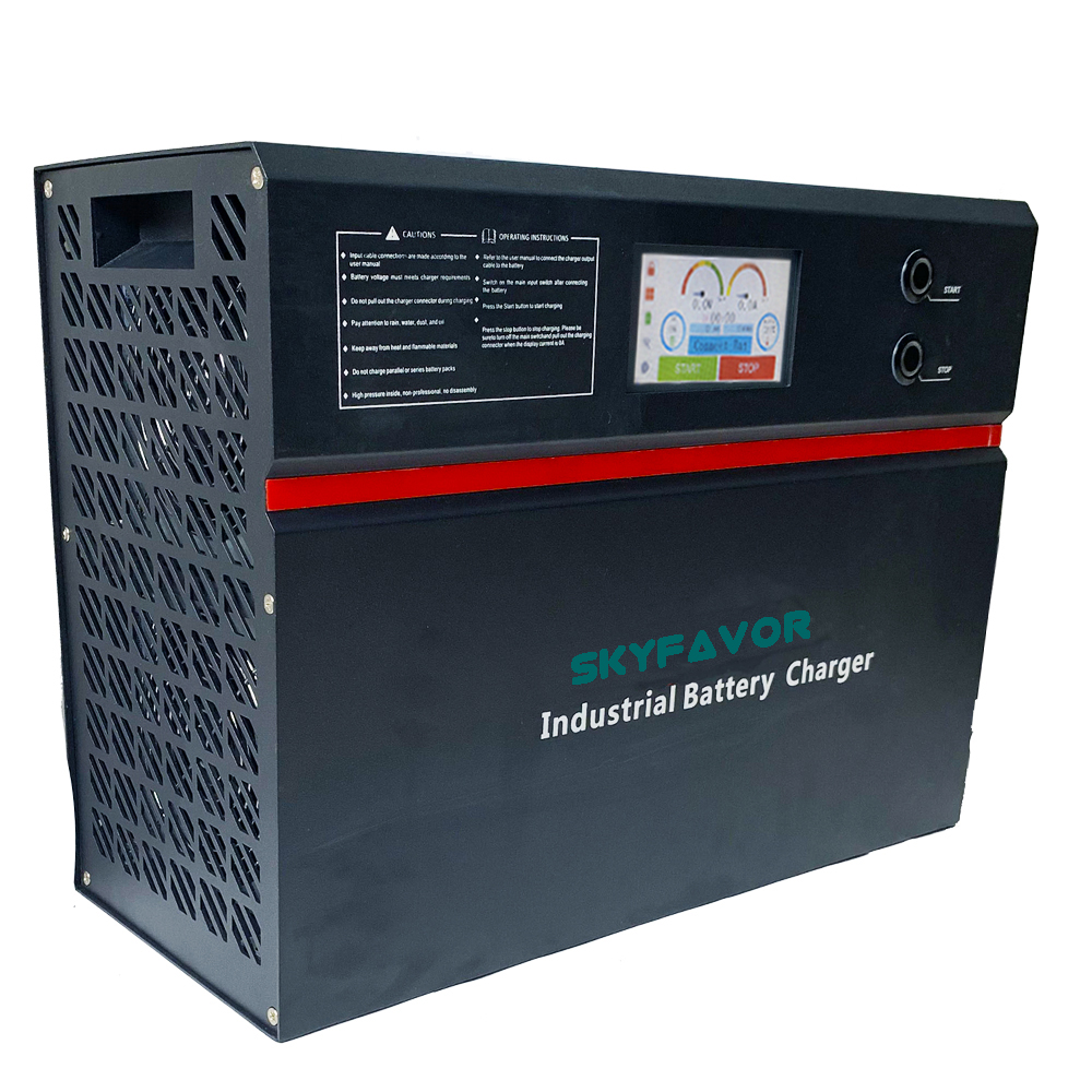 Good Safety 48V Battery Charger 48V 100A Smart Automatic Fast Adjustable 48 Volt 80 Amp Battery Charger with Lcd Display