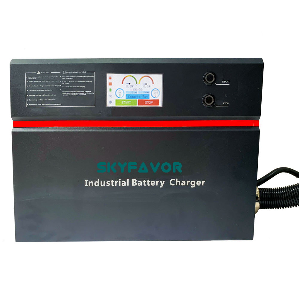 Good Safety 48V Battery Charger 48V 100A Smart Automatic Fast Adjustable 48 Volt 80 Amp Battery Charger with Lcd Display