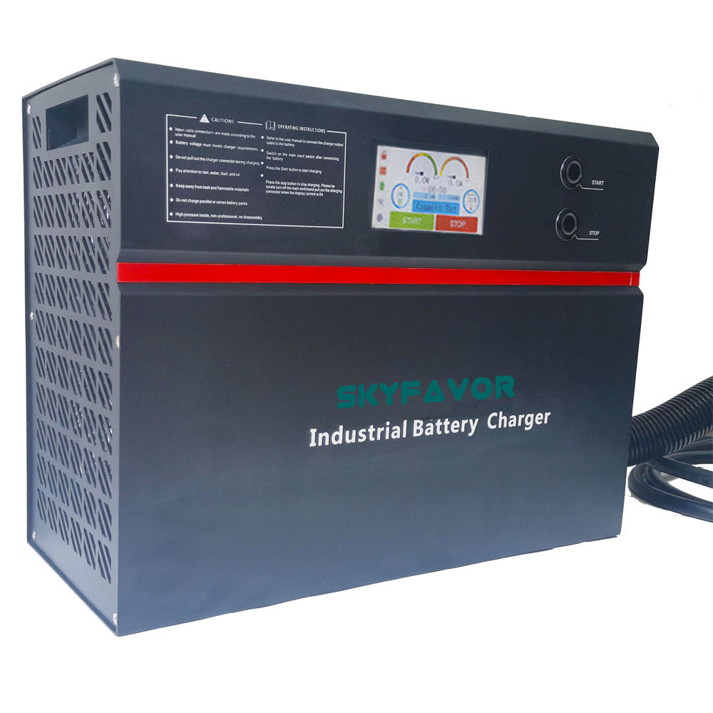 Good Safety 48V Battery Charger 48V 100A Smart Automatic Fast Adjustable 48 Volt 80 Amp Battery Charger with Lcd Display