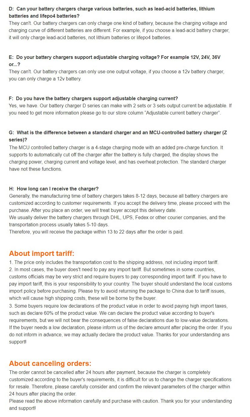 Customized 72V 12A Smart Battery Charger Custom 72 Volt Battery Pack Charger for SLA AGM GEL Lifepo4 Li-ion with LED Display