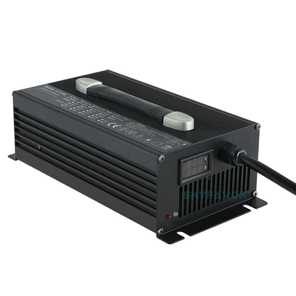 Customized 24V 45A Battery Pack Charger Aluminum case 24v Battery Charger for Lipo/LiMnO4 Lithium 8S Lifepo4 Lead Acid Battery