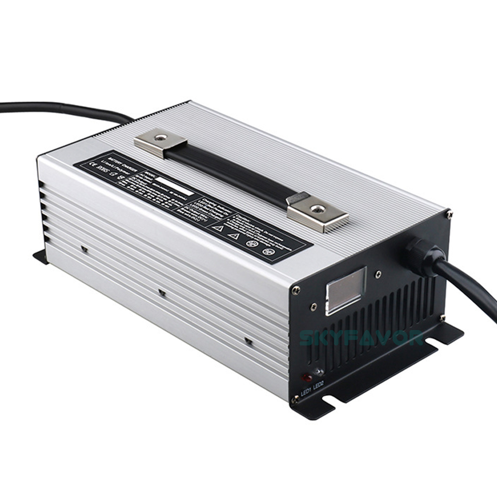 Custom Professional 12V 45A Fast Smart Automatic Battery Charger 12 Volt Lifepo4 Lead Acid Lithium Li Ion Electric OVP Protected