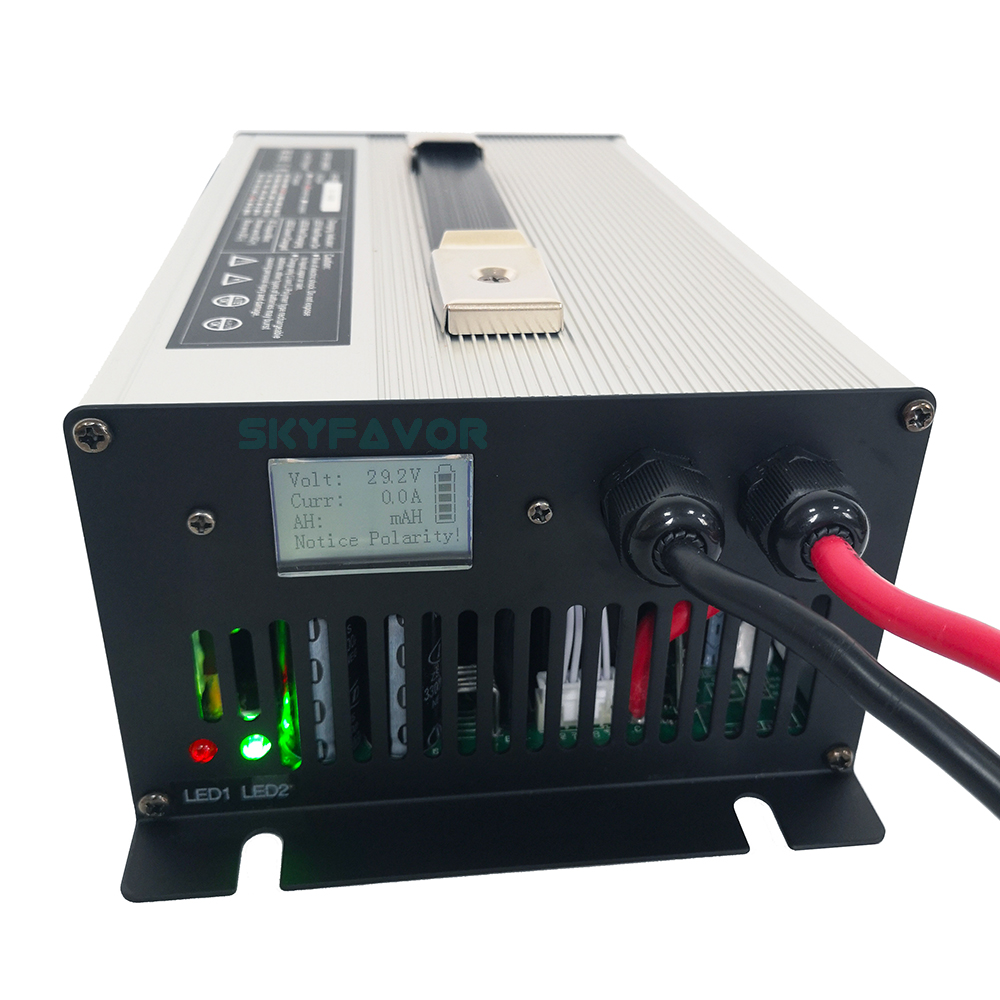 Custom Professional 12V 45A Fast Smart Automatic Battery Charger 12 Volt Lifepo4 Lead Acid Lithium Li Ion Electric OVP Protected