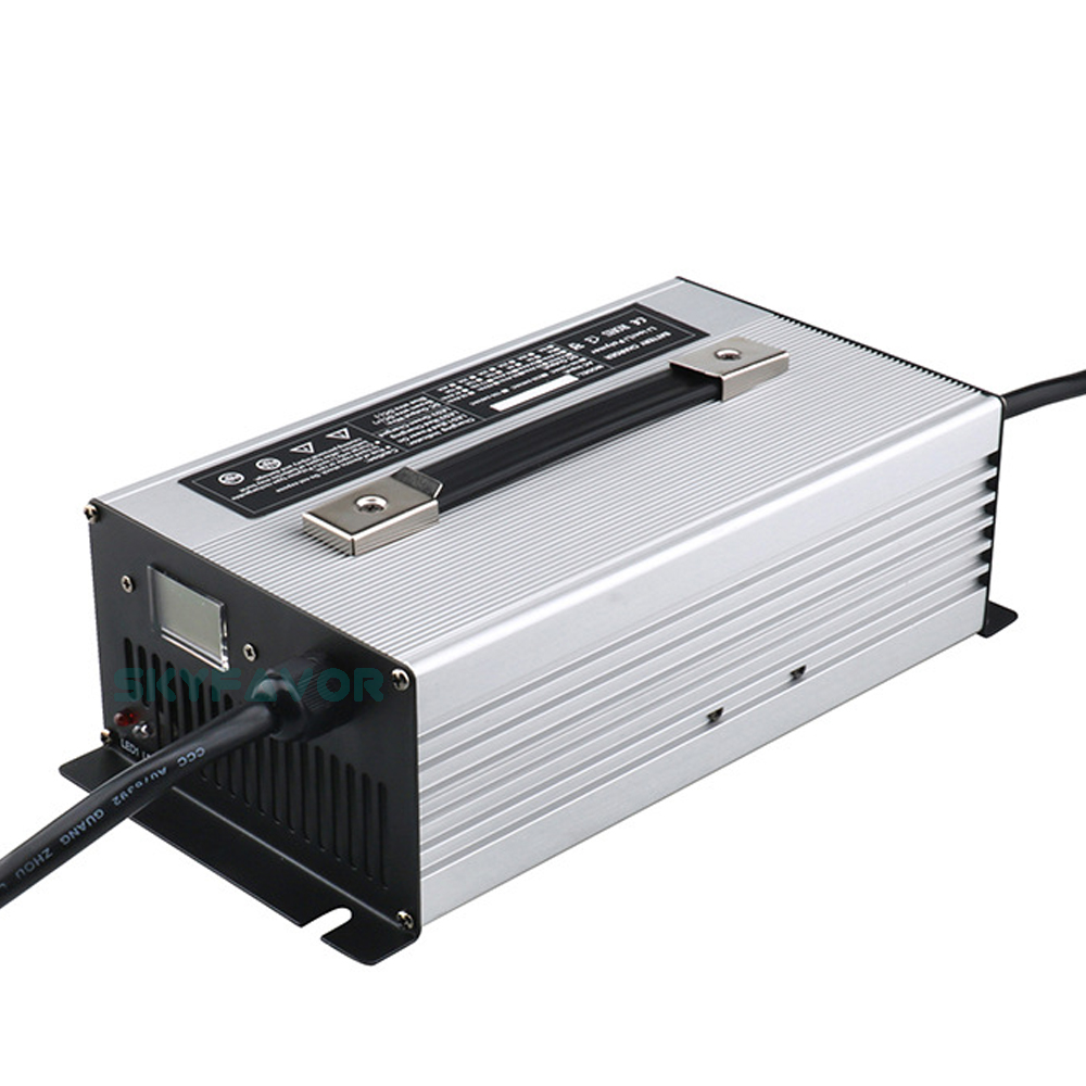 Custom Professional 12V 45A Fast Smart Automatic Battery Charger 12 Volt Lifepo4 Lead Acid Lithium Li Ion Electric OVP Protected