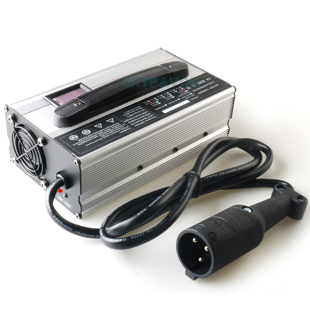 Custom 48V Lithium Battery Charger 48V 15A Led Display Smart Automatic 12S 50.4V or 13S 54.6V Lithium Li Ion Battery Chargers