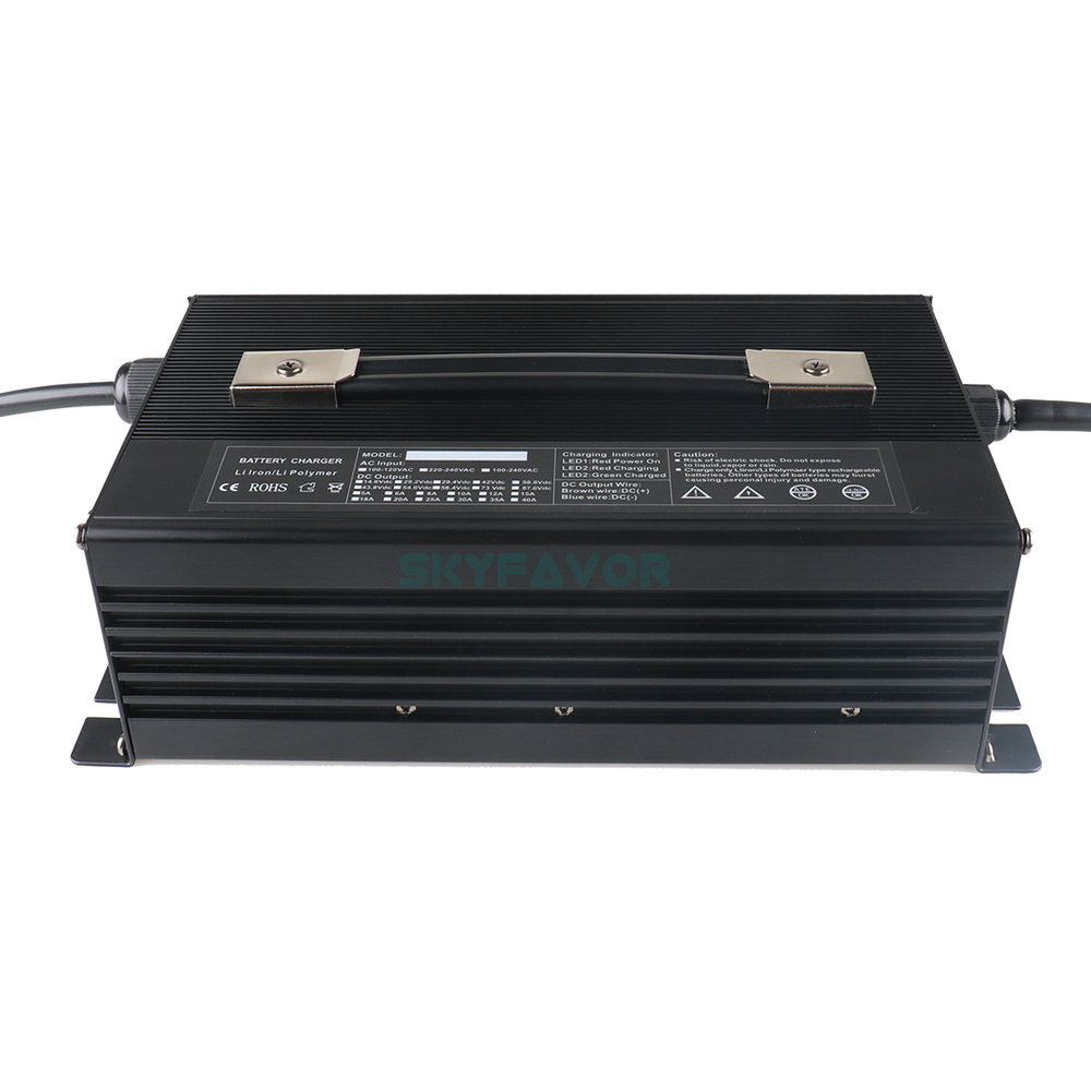 Custom Professional 48V OTP Lead Acid Battery Charger Automatic 20A VRLA SLA AGM GEL Battery Charger