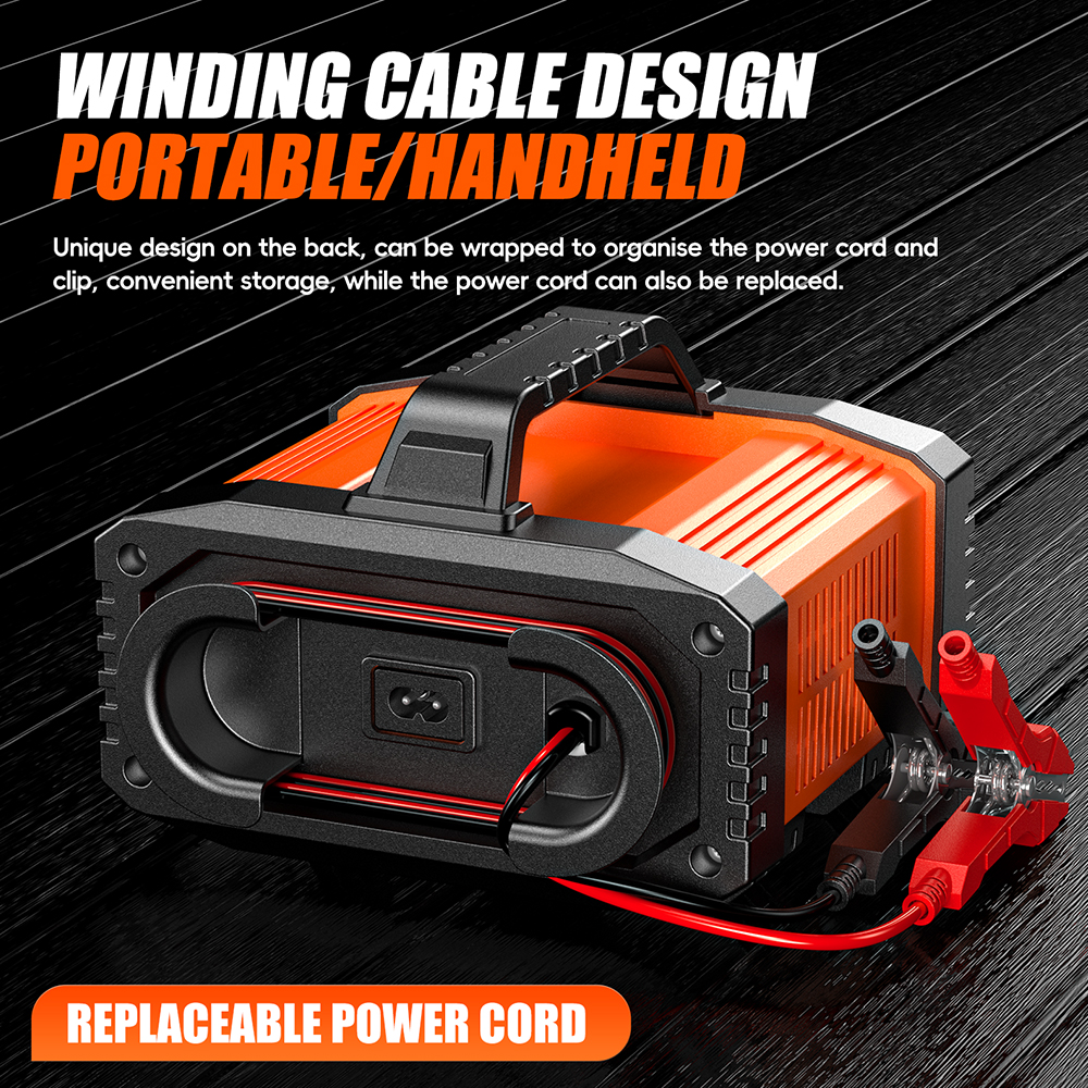 12V 24V New Product Battery Charger 12V 24V 20A Fast Automatic Current Adjustable Universal Lifepo4 Gel AGM Car Battery Charger