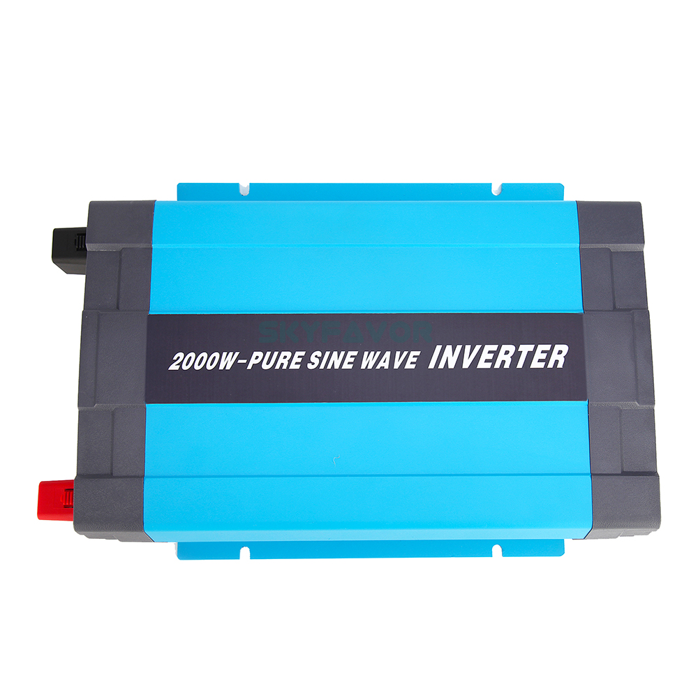 Custom 2000W Pure Sine Wave Power Inverter 12v 24v 48v DC to AC 110v 230v Professional Safety Inverter Converter with USB Port