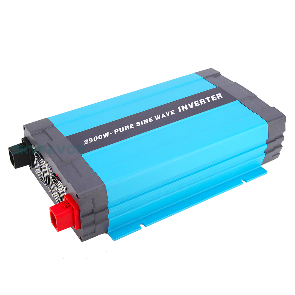 Professional Provide 2500W Power Inverter 12v 24v 48v DC to AC 110v 230v Hight Efficiency Pure Sine Wave Inverters Converters