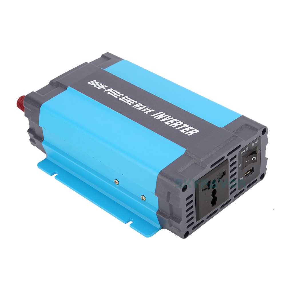 Professional 600W Pure Sine Inverter 12v 24v 48v DC to AC 110v 230v Pure Sine Wave Power Inverter for Solar Car Home Appliance