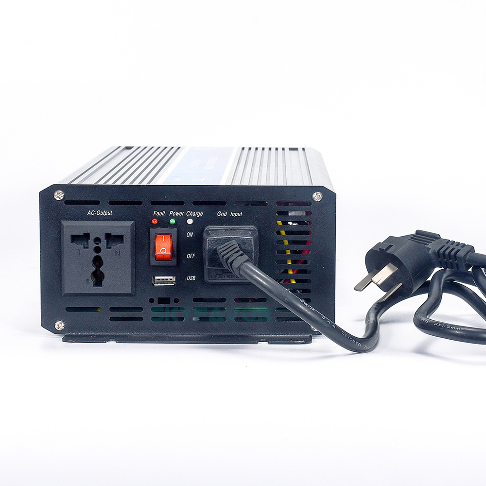 High Quality Pure Sine Wave Inverter 1000W 12V 24V DC to AC 110V 230V Power Inverter Multifunctional 12V 24V 10A Battery Charger