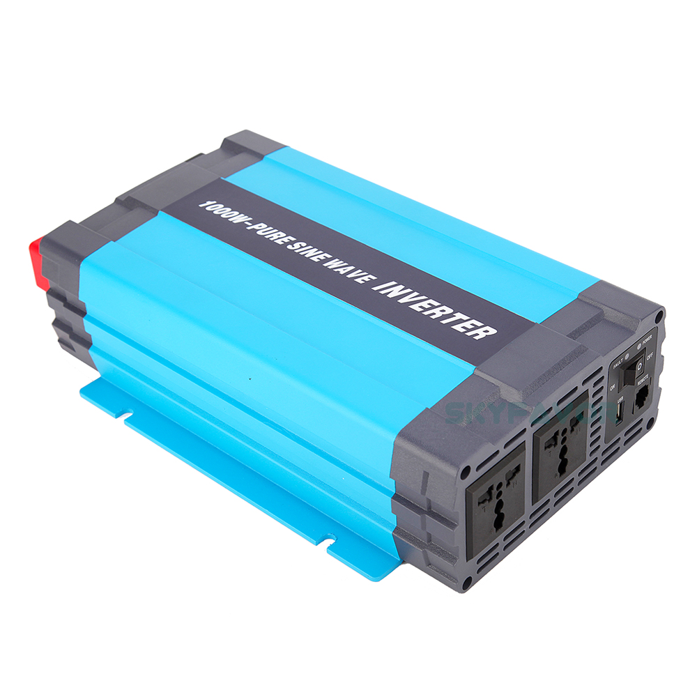 Professional 1000W DC to AC INVERTER 12V 24V 48V to 110V 230V Factory Custom Pure Sine Wave Inverter with USB Port
