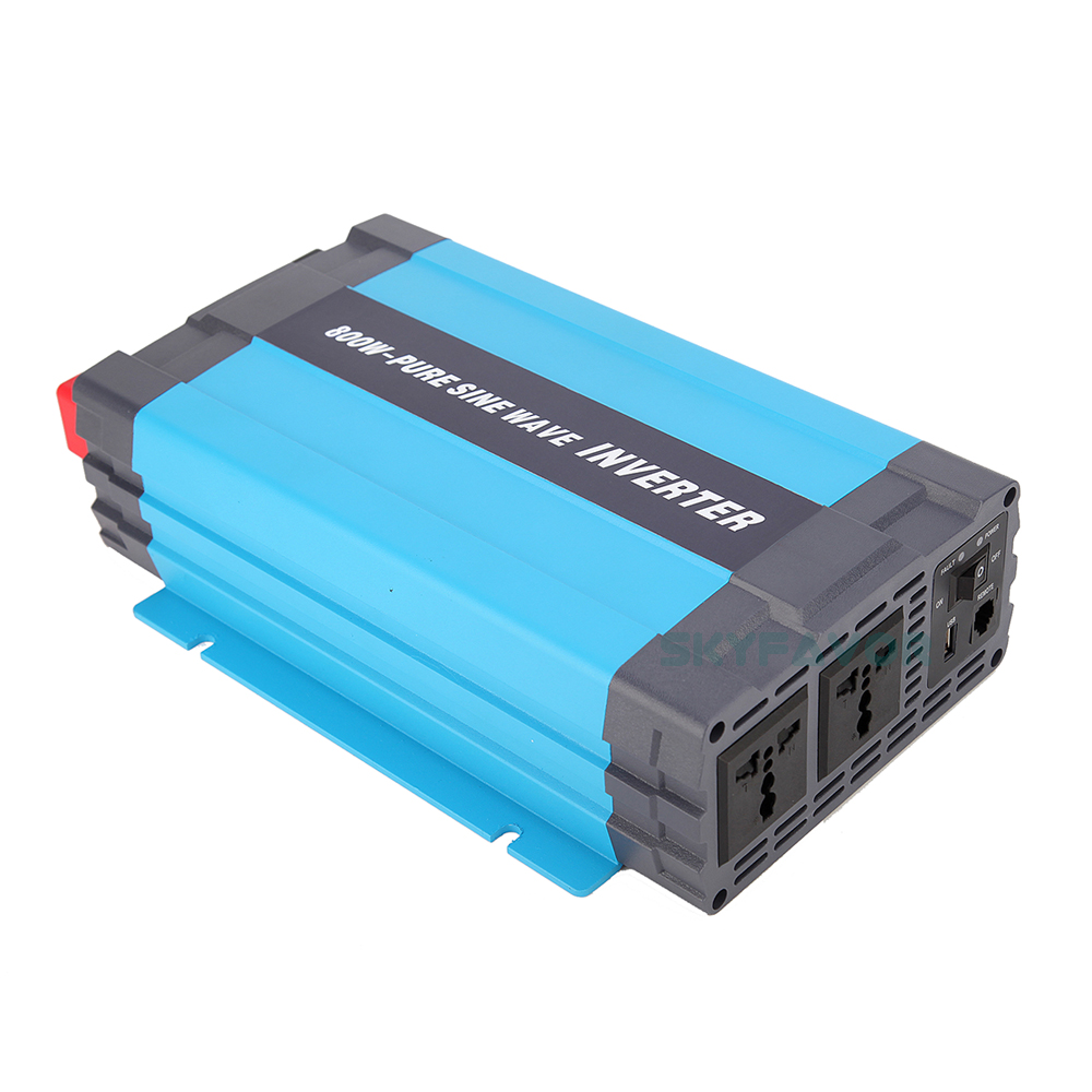 Hot Sell 800W Pure Sine Wave Inverter 12v 24v 48v DC to AC 110v 230v Inverters Converters for Solar Car Appliance
