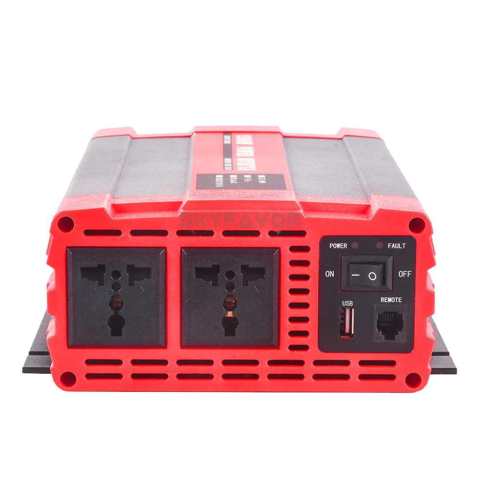 High Frequency 2000W Power Inverter 12V 24V DC to AC 110V 230V Modified Pure Sine Wave Inverter for Solar UPS RV Home Appliance