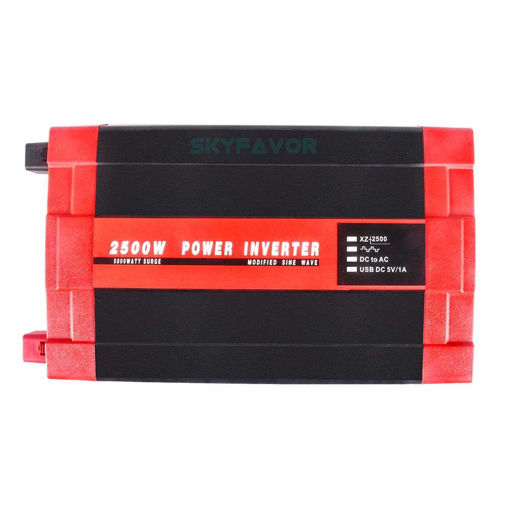 Hight Efficiency 2500W Modified Solar Power Inverter 12V 24V DC to AC 110V 230V Solar Home Car RV Appliance Power Inverter