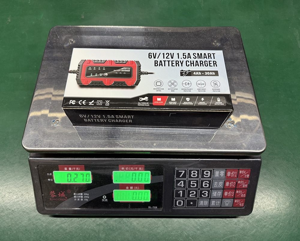 New Product Motorcycle Battery Charger 6V 12V 1.5A Auto Universal 6 Volt 12 Volt Lead Acid Trickle Charger with Pulse Repair