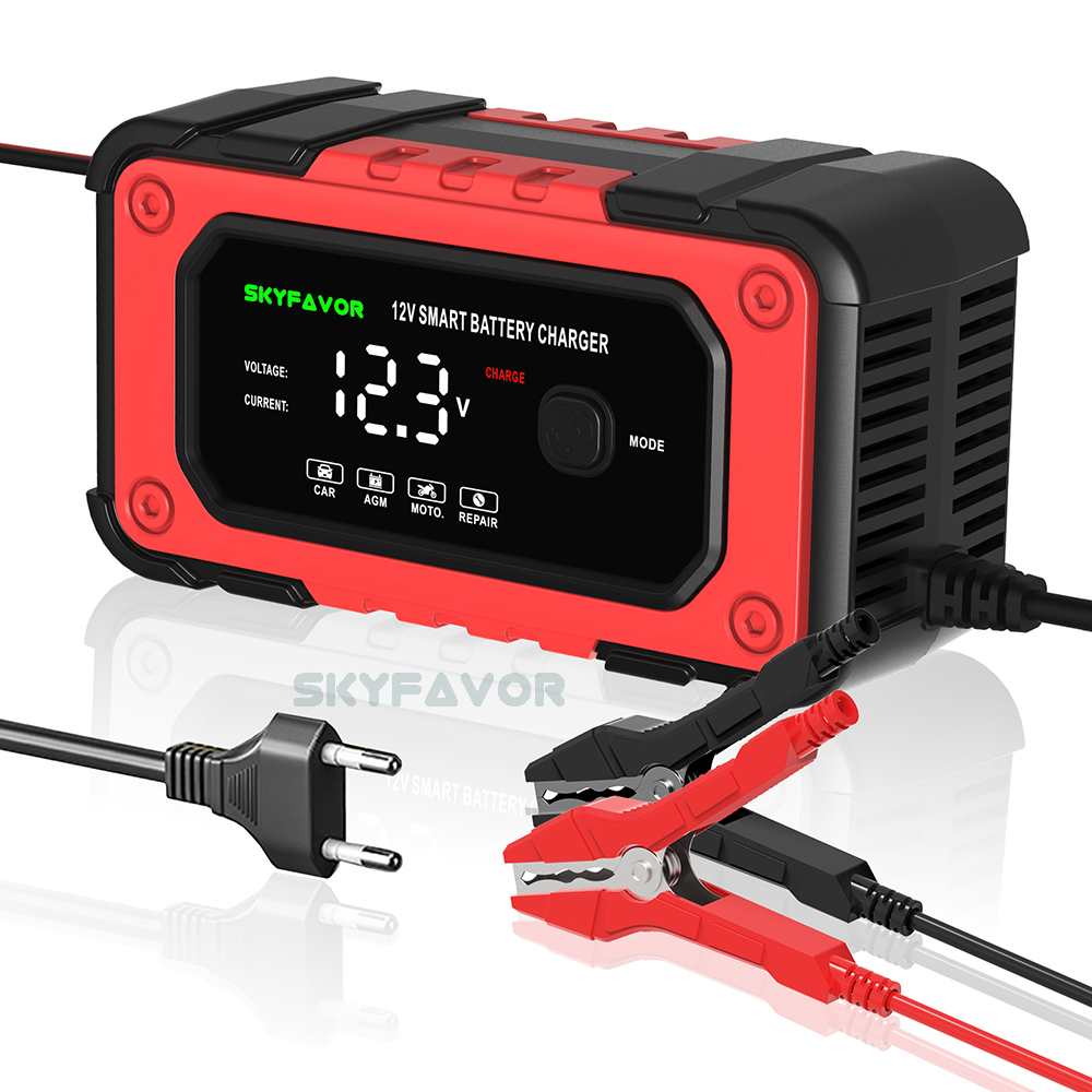 Wholesale Automatic 12V 7A Smart Lifepo4 Lead Acid Trickle Universal Fast Automatic Battery Charger Motorcycle Battery Charger