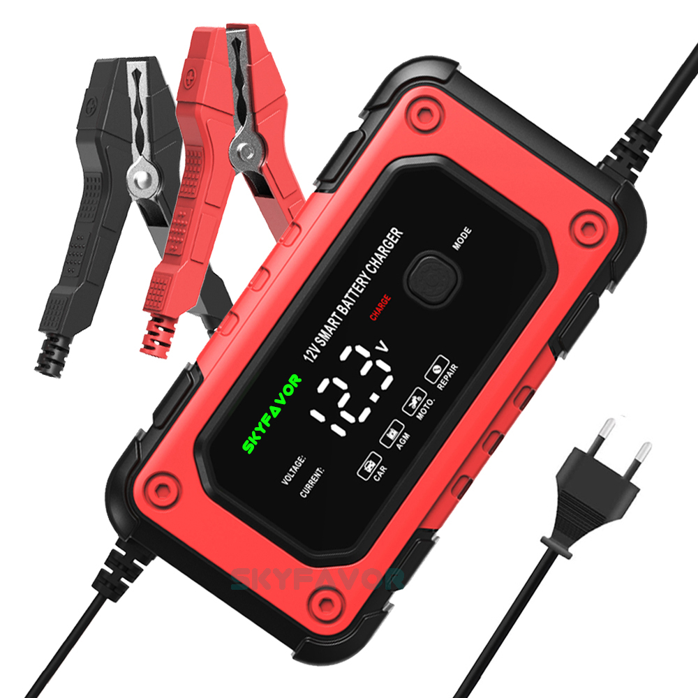 Wholesale Automatic 12V 7A Smart Lifepo4 Lead Acid Trickle Universal Fast Automatic Battery Charger Motorcycle Battery Charger