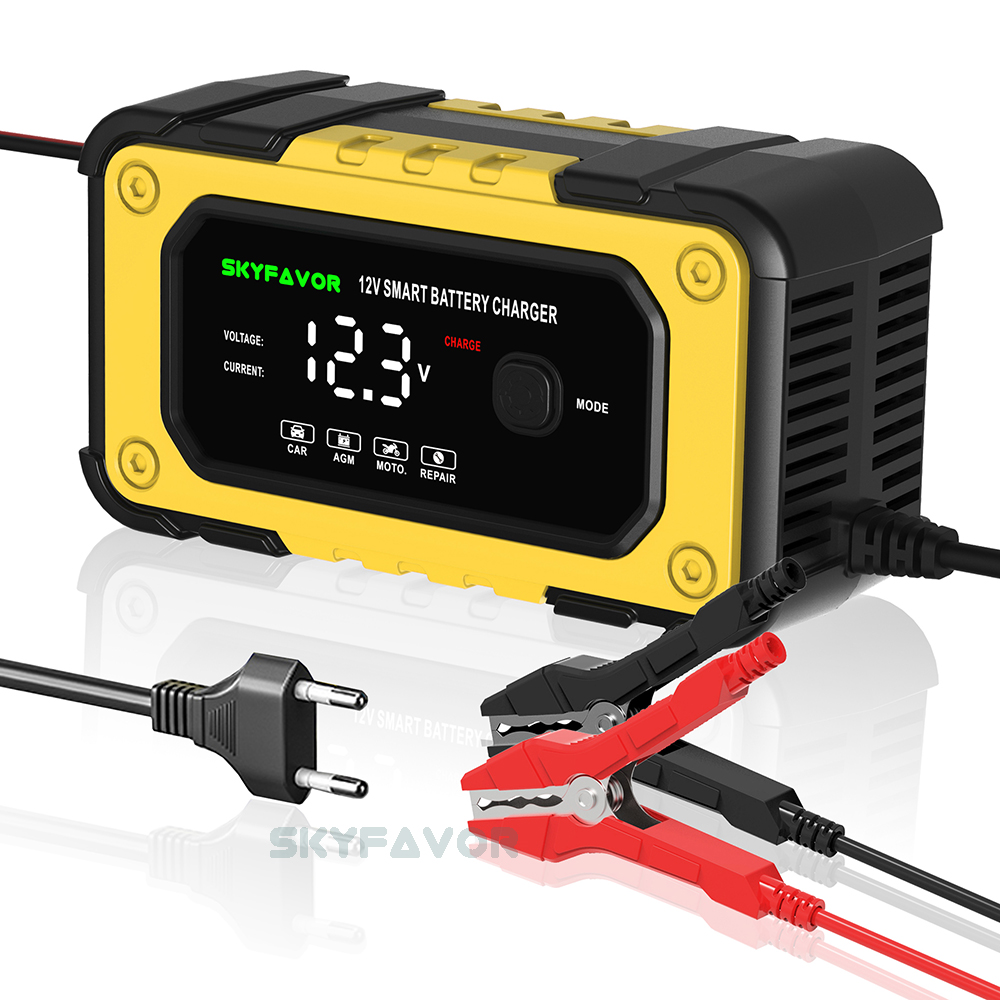Wholesale Automatic 12V 7A Smart Lifepo4 Lead Acid Trickle Universal Fast Automatic Battery Charger Motorcycle Battery Charger