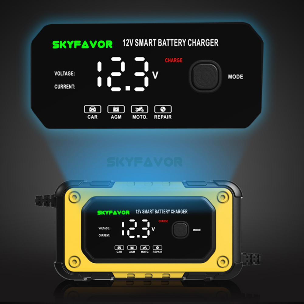 Wholesale Automatic 12V 7A Smart Lifepo4 Lead Acid Trickle Universal Fast Automatic Battery Charger Motorcycle Battery Charger