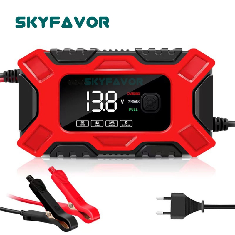 Newest Pulse Repair 12V Battery Chargers 12V 6A Automatic Intelligent Start Stop Pulse Repair Lead Acid 12 Volt Battery Charger