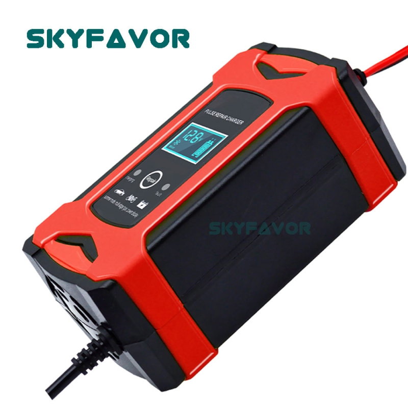 Trending Products 12V Lead Acid Battery Charger 12V 6A Automatic Pulse Repair Gel Agm Lead Acid Motorcycle Car Battery Charger