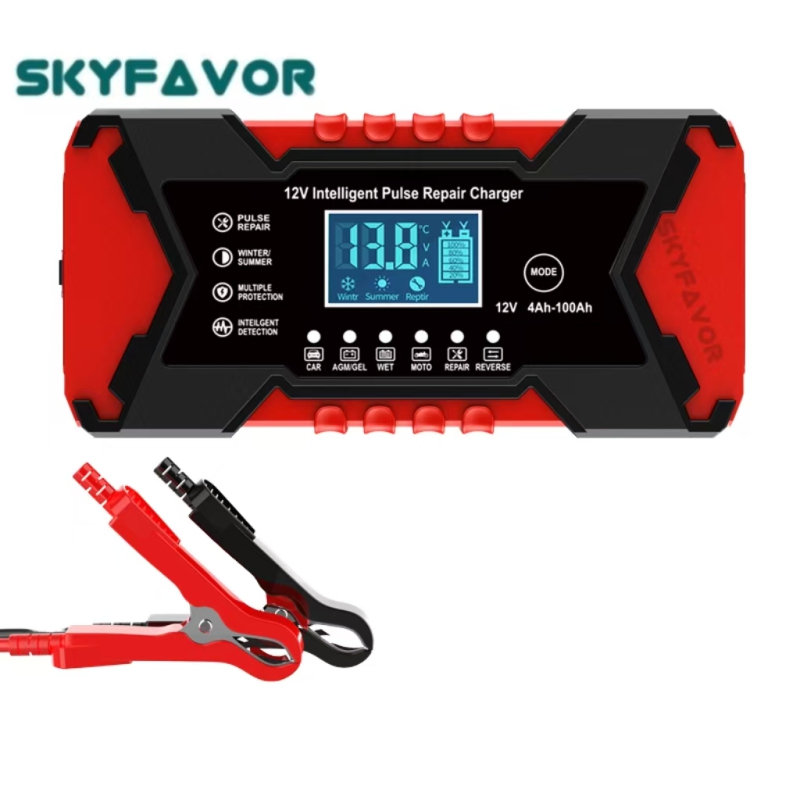 New Arrival Automatic Car Battery Charger 12V 6A Smart Charger for Lead Acid Gel AGM EFB - Deep Cycle Charger for Car Motorcycle