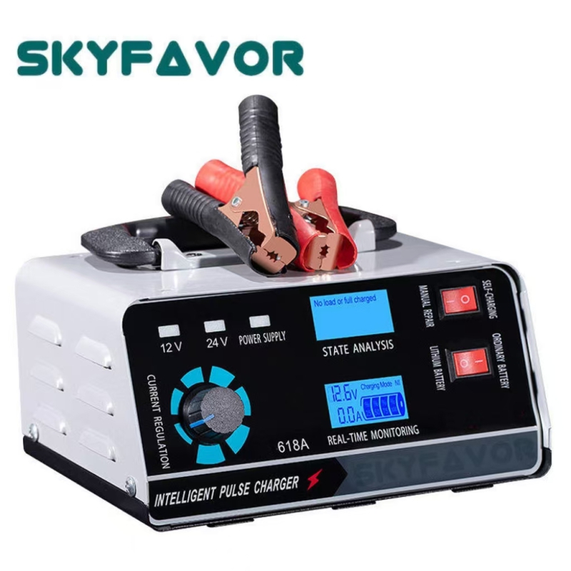 Trending Universal 12V 24V Battery Charger 12V 24V 30A 15A Adjustable Current Lead Acid Lithium Battery Charger & Pulse Repair