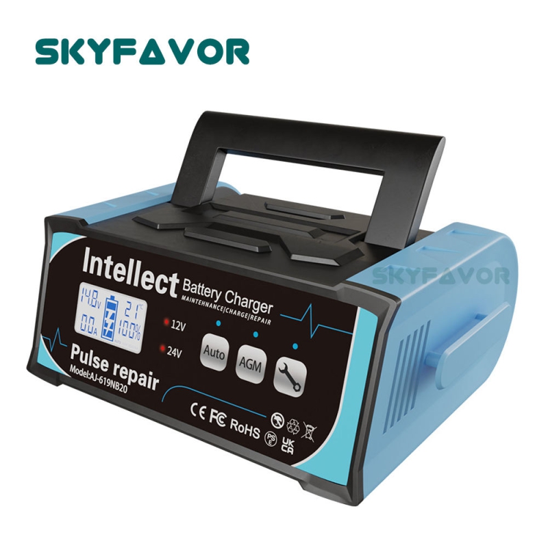 Trending 12V 24V Battery Charger 12V 24V 11A 7A EFB AGM GEL Pulse Repair Lead Acid Battery Charger for Car Heavy Duty Truck Bat