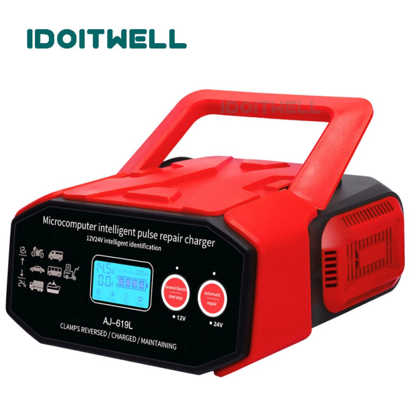 Automatic 12V/24V Lead Acid Battery Charger 12V 30A 24V 15A High Power Fast Car Truck Motorcycle Boat Marine Battery Charger