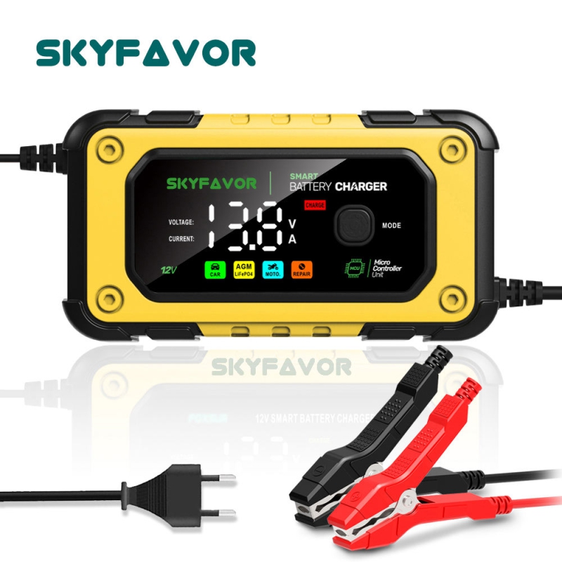 Wholesale Automatic 12V 7A Smart Lifepo4 Lead Acid Trickle Universal Fast Automatic Battery Charger Motorcycle Battery Charger