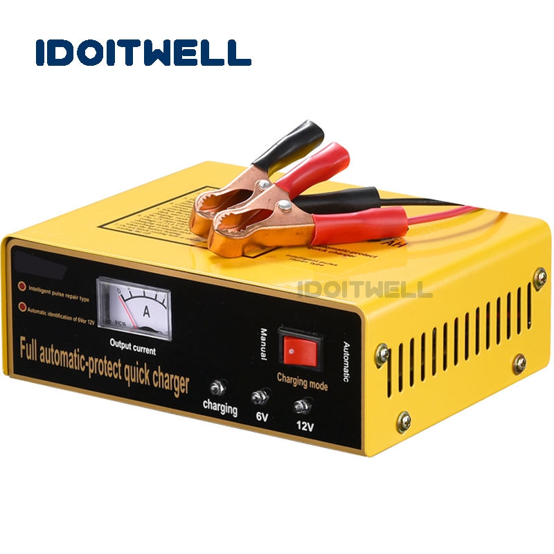 Automatic Fast 12V 6V Battery Charger 6V 5A 12V 8.5A Maintenance-free Lead Acid Battery Charger for Car Motorcycle Scooter
