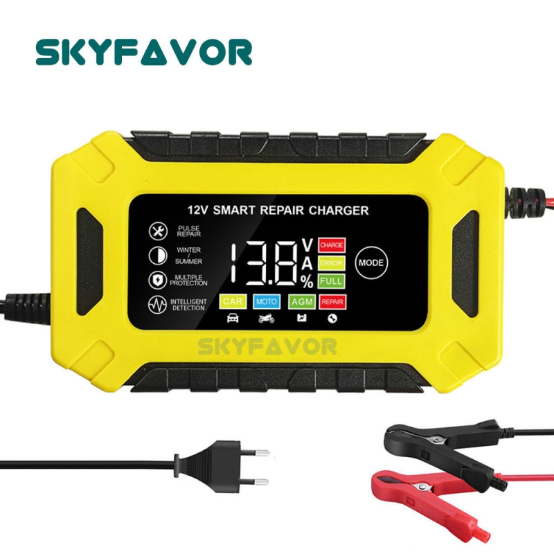 New Product Lead Acid Battery Charger 12V 6A New Arrival Lead Acid Gel Agm Smart Automatic Motorcycle Car Battery Charger