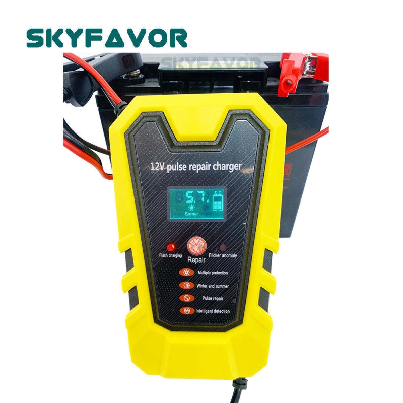 Best Selling Pulse Repair Battery Charger 12V 6A Automatic Fast Maintenance-free Deep Cycle Lead Acid Trickle Battery Charger