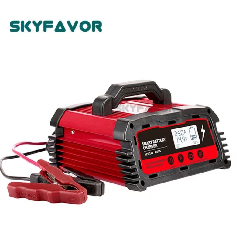 Automatic Motorcycle Car Battery Repair Charger 12V 6A 8A 10A 24V 6A Smart Maintainer Trickle Charger for Lead Acid Battery