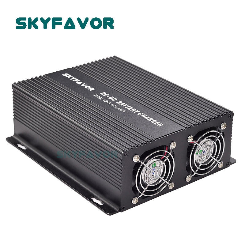 New Product 12v to 48v Charger Automatic on Board Smart DC to DC Charger 12v Battery to Battery 48V 16A Camper Yacht RV Charger