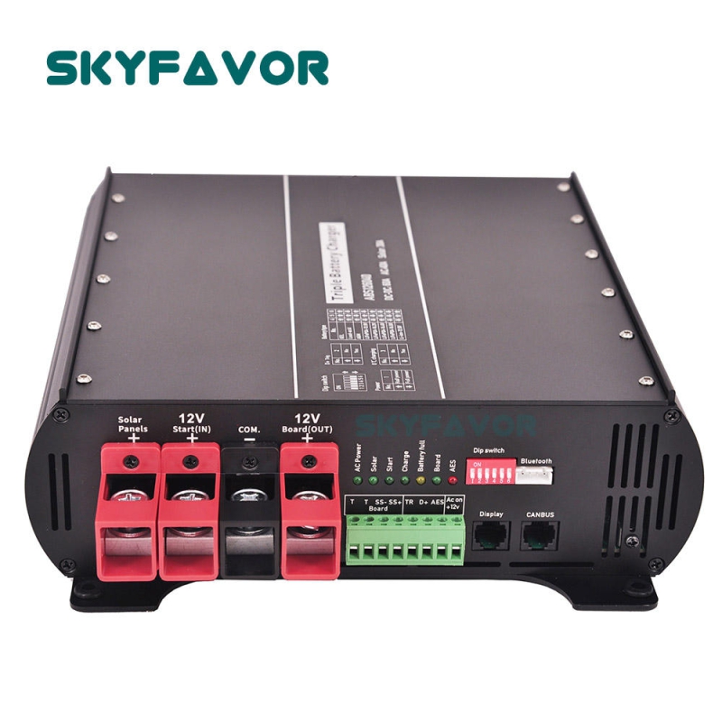 New Arrival 12V DC to DC Charger 12V 60A Multi Function on Board AC to DC 12V 40A and MPPT Solar Charger 30A RV Battery Charger