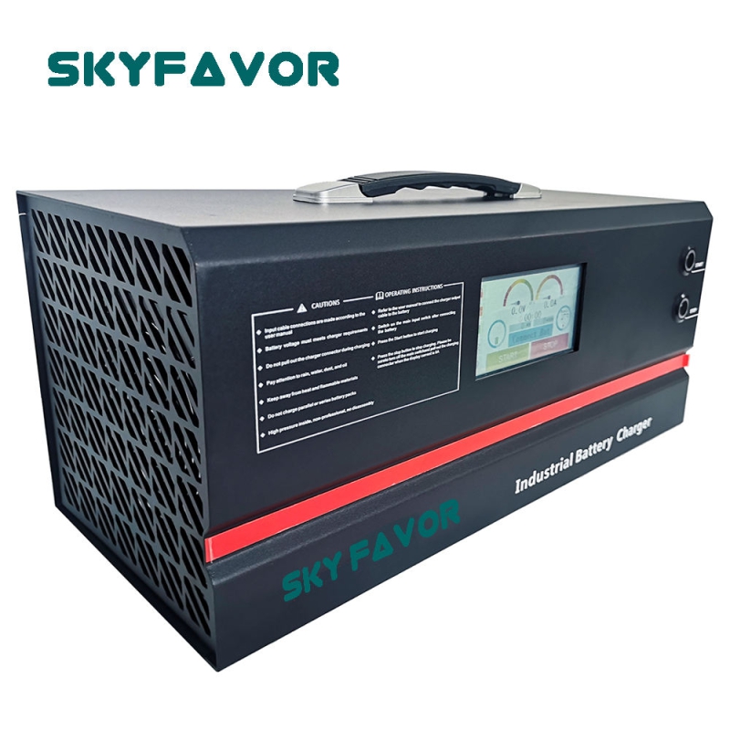 High Power 96V 20A Battery Charger Customized 96V Battery Charger Machine Automatic Can Bus Control PFC Charger with Lcd Display