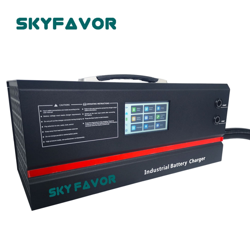 Custom 60V 30A Touch Screen Battery Charger Latest Adjustable Intelligent Charger for 60 Volt Li-ion Lifepo4 Lipo Electric