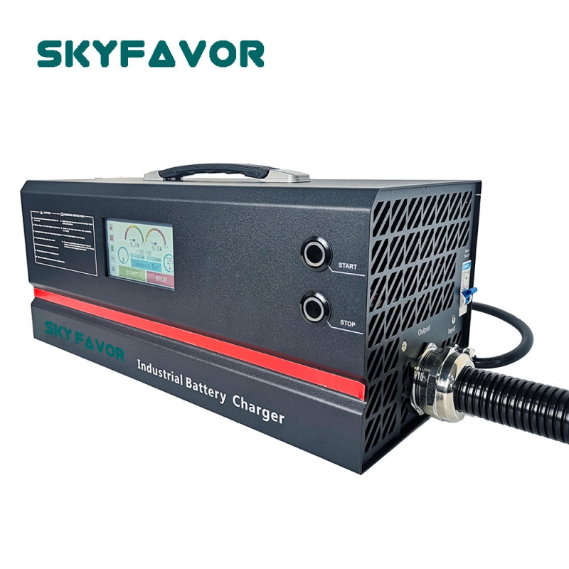 Custom 24V 100A Automatic Battery Charger Can Bus High Power 100A 24V Battery Pack Charger for Lifepo4 or LI-ION or Lead Acid