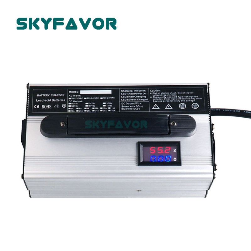 Custom Intelligent 36v 20a Battery Charger 36 Volt 20 Amp Automatic Fast Lithium Ion Lifepo4 Lead Acid Battery Pack Charger