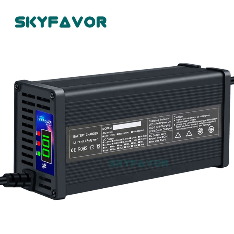 Intelligent Automatic 4S Lifepo4 Battery Charger 12V 20A Fast Lifepo4 Batteries Charger for 60AH 80AH 100AH Lifepo4 Battery