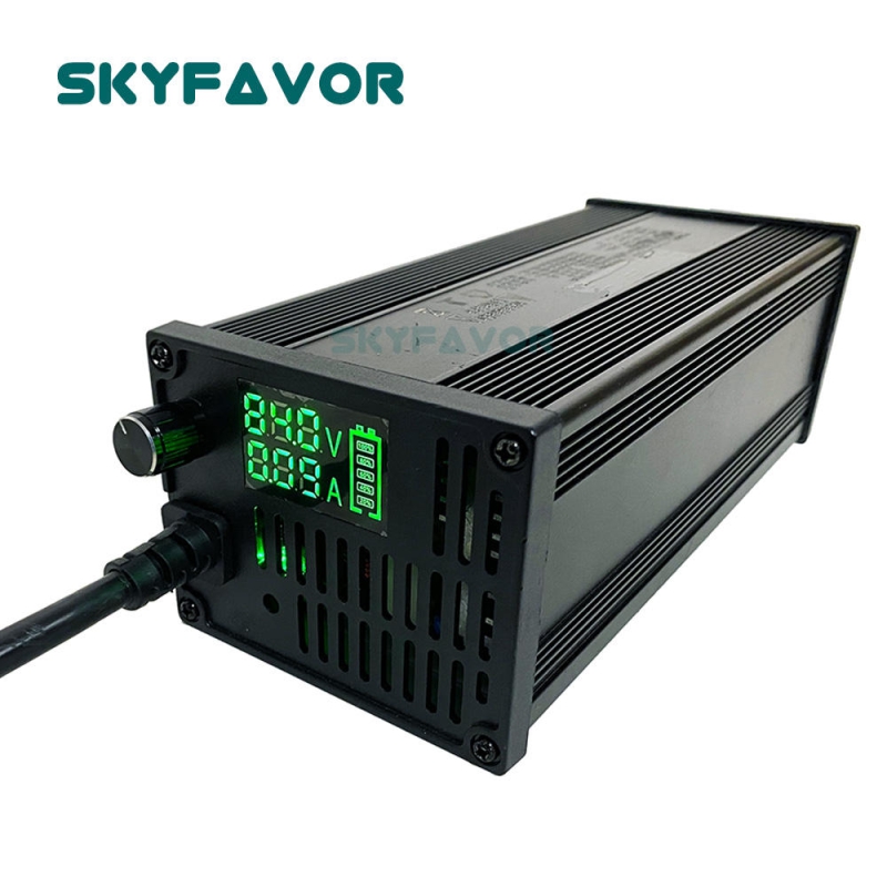 Custom 48V Lithium Battery Charger 48V 15A Led Display Smart Automatic 12S 50.4V or 13S 54.6V Lithium Li Ion Battery Chargers