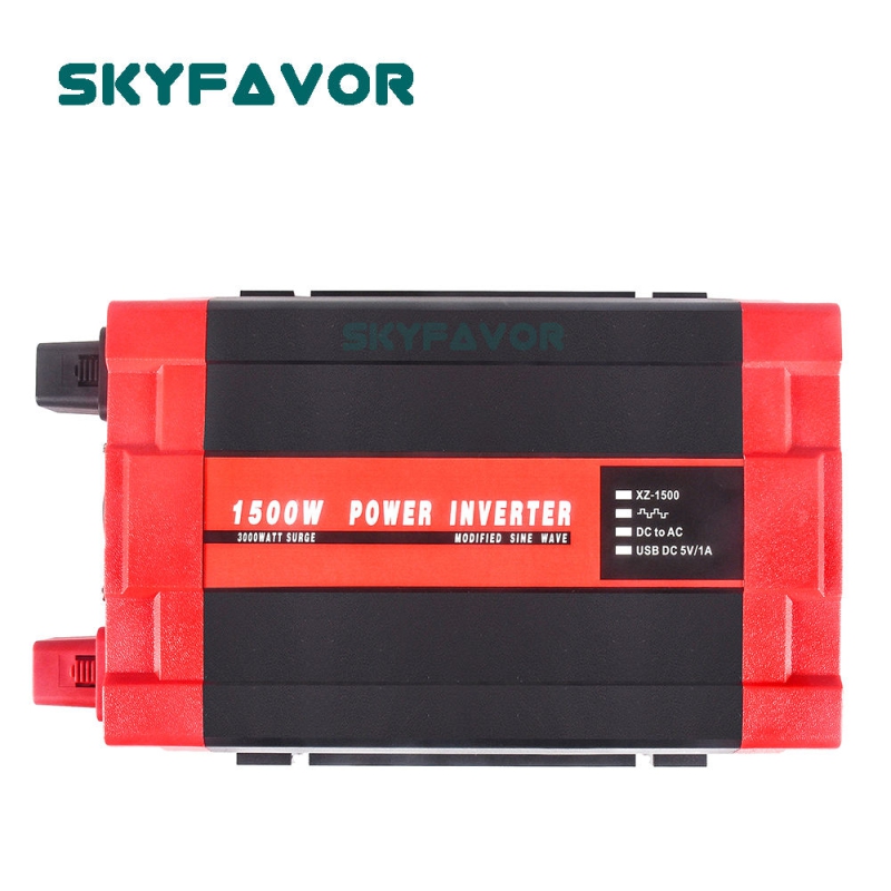 High Frequency 2000W Power Inverter 12V 24V DC to AC 110V 230V Modified Pure Sine Wave Inverter for Solar UPS RV Home Appliance