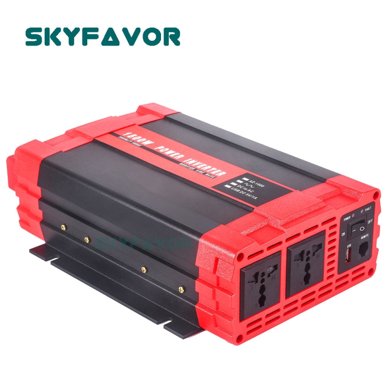 Hight Efficiency 2500W Modified Solar Power Inverter 12V 24V DC to AC 110V 230V Solar Home Car RV Appliance Power Inverter