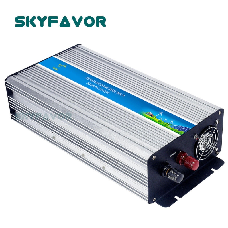 Factory Provide 800W Inverters Converters 12V 24V DC to AC 110V 230V Pure Sine Wave Inverter with AC to DC 12v 24v 10A Charger